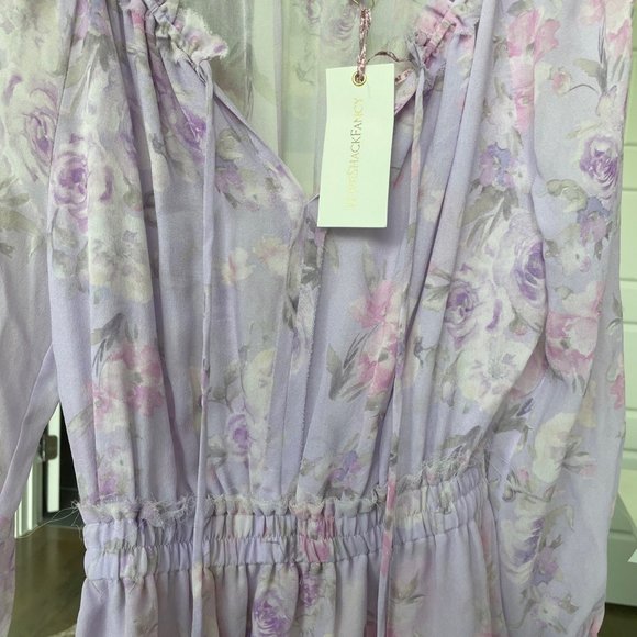LoveShackFancy Lavender Floral Dress - Picture 8 of 9